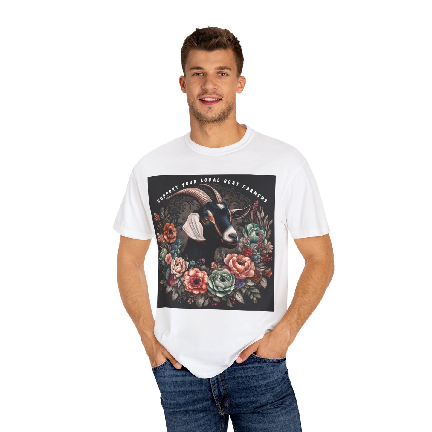 Support Your Local Goat Farmer T-shirt, Funny Farm Shirt, Graphic Tee for Animal Lovers, Gift for Farmers, Eco-Friendly Fashion