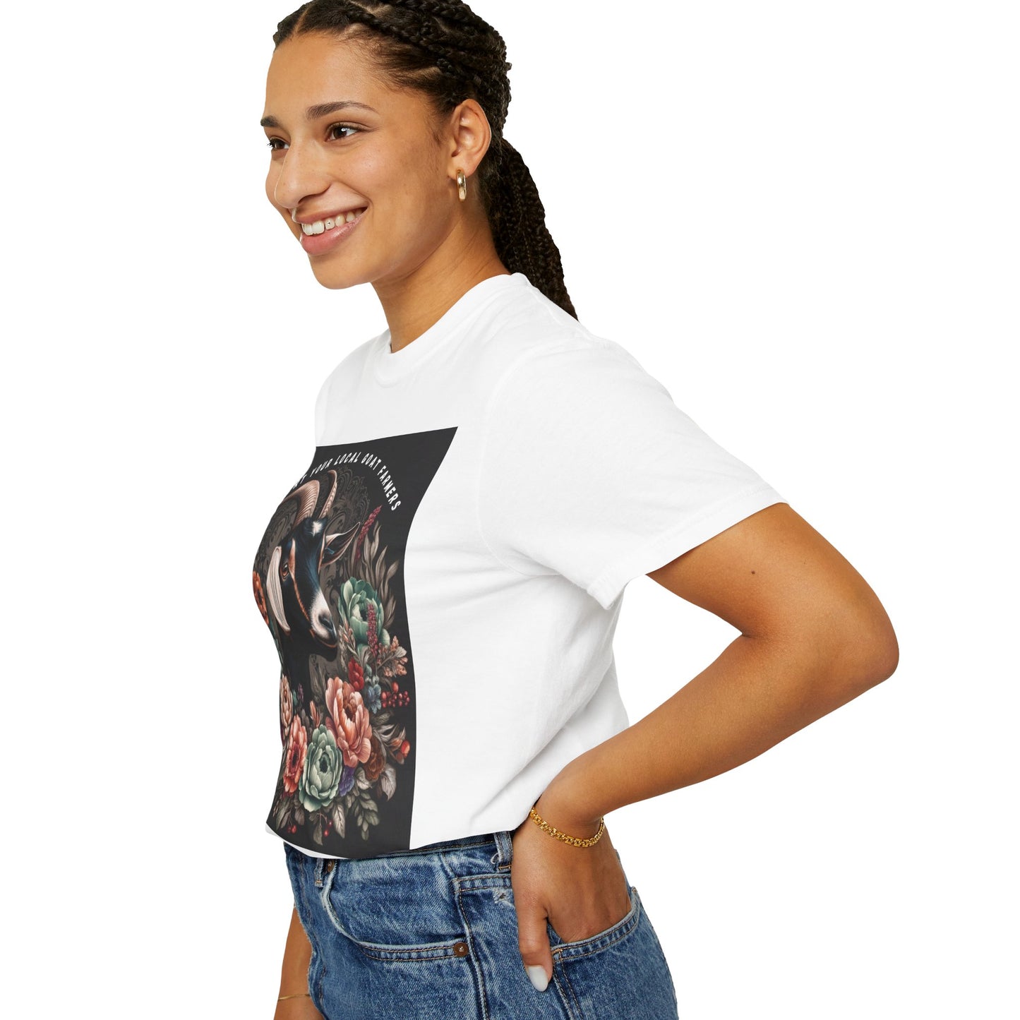 Support Your Local Goat Farmer T-shirt, Funny Farm Shirt, Graphic Tee for Animal Lovers, Gift for Farmers, Eco-Friendly Fashion