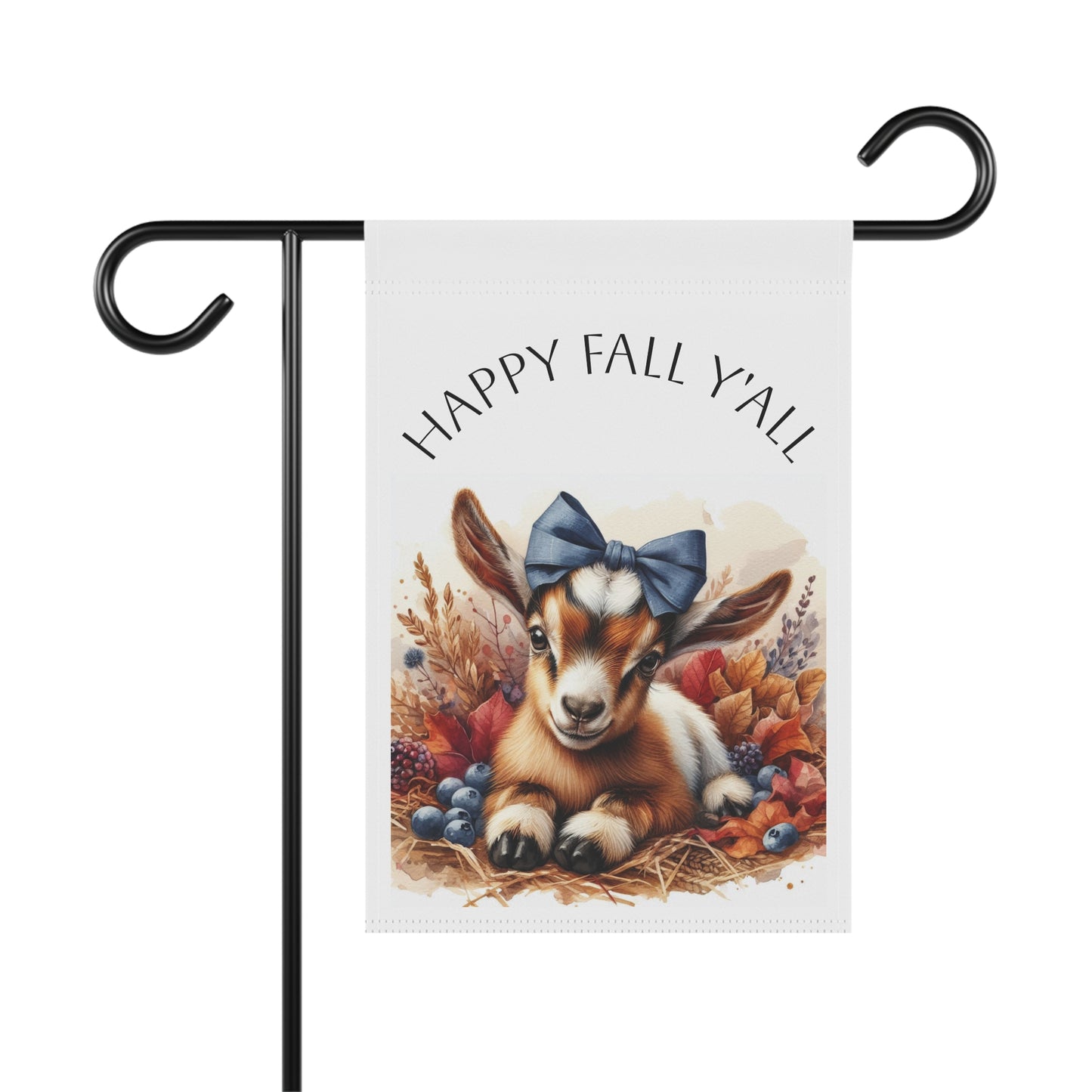 Autumn Garden Banner, Fall Decor, Goat Flag, Yard Sign, Seasonal Home Decor, Outdoor Decoration