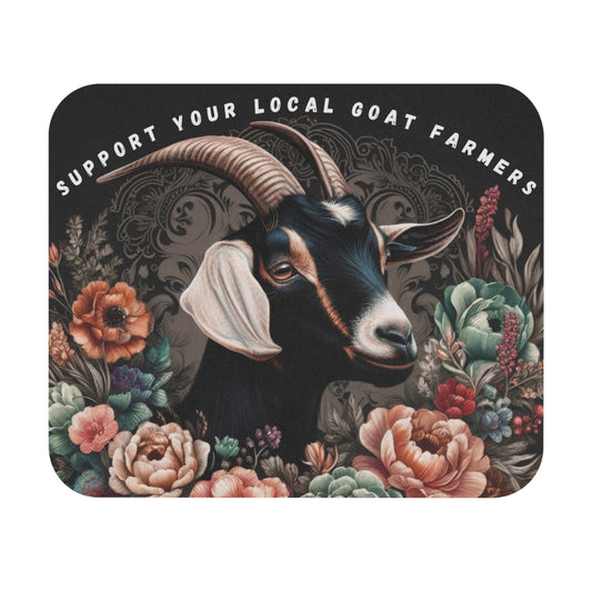 Goat Farmer Mouse Pad - Support Local Farmers, Farmhouse Decor, Laptop Accessories, Gift for Agrarian Friends