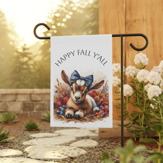 Autumn Garden Banner, Fall Decor, Goat Flag, Yard Sign, Seasonal Home Decor, Outdoor Decoration