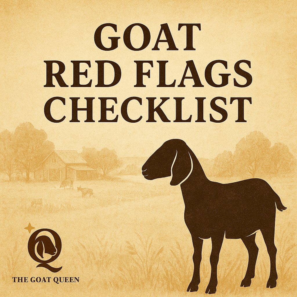 Goat Red Flags Checklist