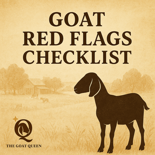 Goat Red Flags Checklist